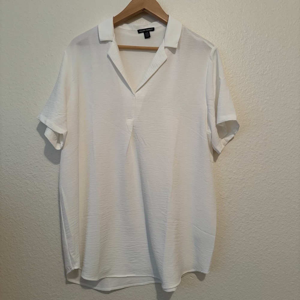 Hilary Radley  Ladies Blouse, Pullover, Relaxed fit, New With Tags, Size Large